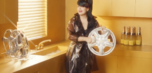 Allen in her new muic video for he song "Hard Out Here" (Source: youtube.com/lilyallen)