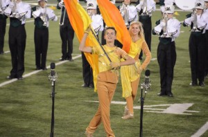 Jackson Bailey preforming with the FRHS Color Guard during his freshman year. 