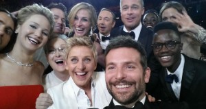 The iconic selfie from Ellen's twitter