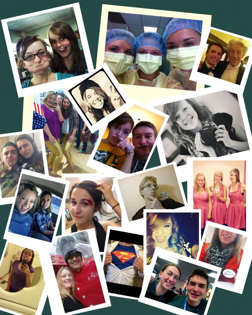 Fossil Ridge students provided their best selfies. Collage by Topanga McBride