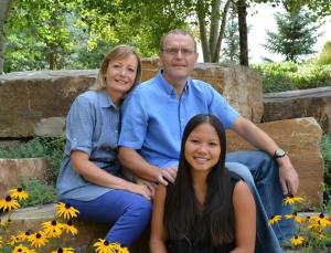 left to right: Martine, Philippe, and Anne Bonhoure