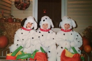 The Feuer triplets on Halloween