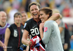 Abby Wambach and Hope Solo