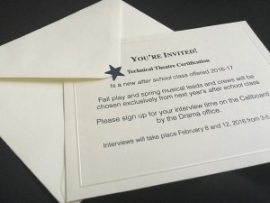 Many students received invitations to interview, but it is not an invitation only class.